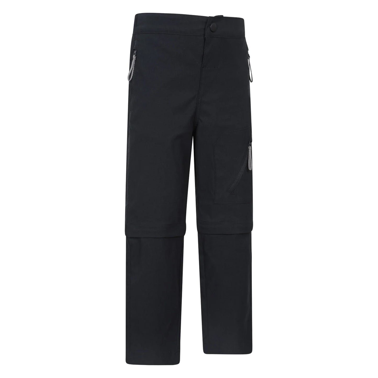 Black - Lifestyle - Mountain Warehouse Childrens-Kids Forest Water Resistant Zip-Off Trousers