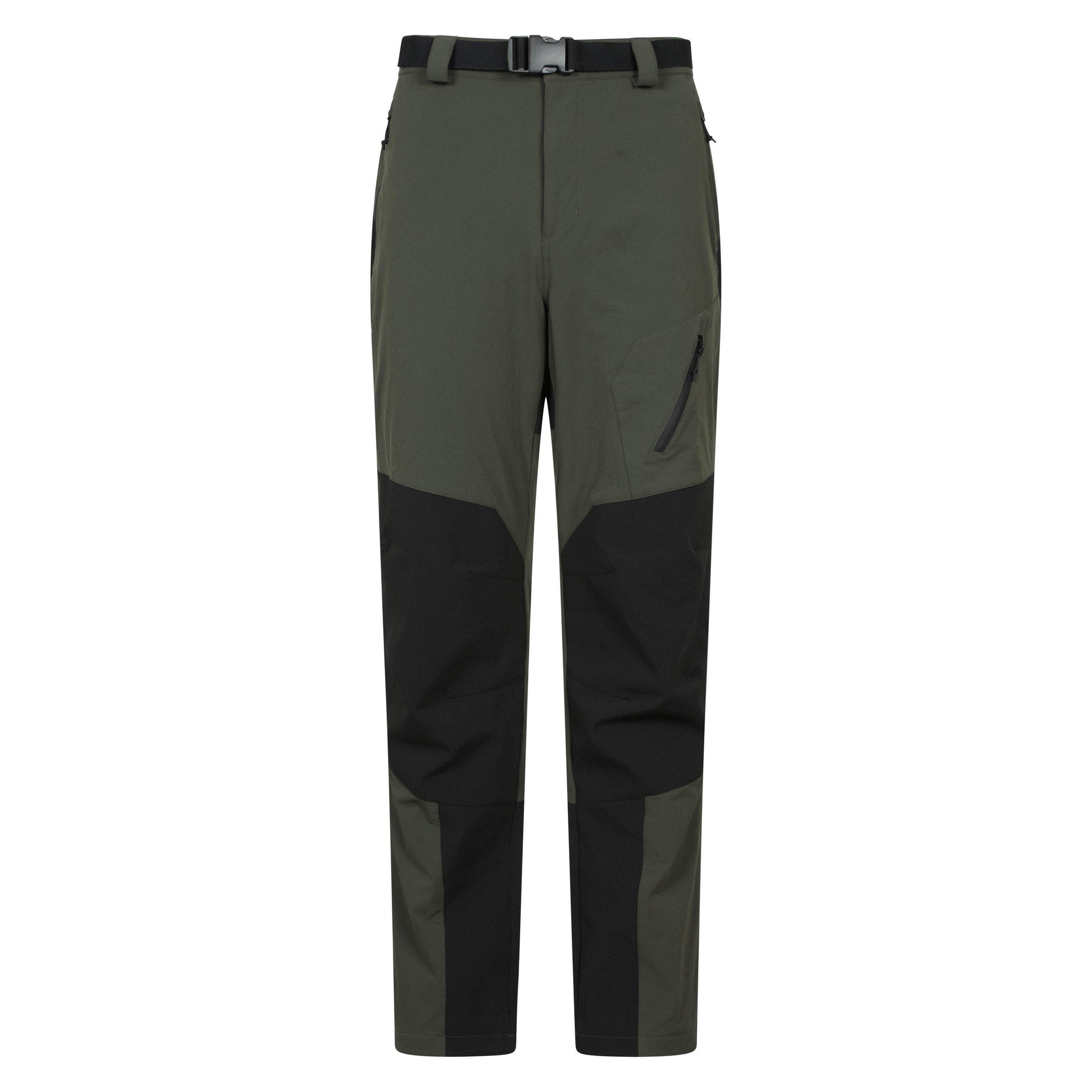 Green - Front - Mountain Warehouse Mens Forest Fleece Lined Regular Winter Trousers