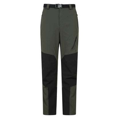 Green - Front - Mountain Warehouse Mens Forest Fleece Lined Regular Winter Trousers