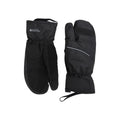 Black - Front - Mountain Warehouse Unisex Adult Lobster Ski Gloves