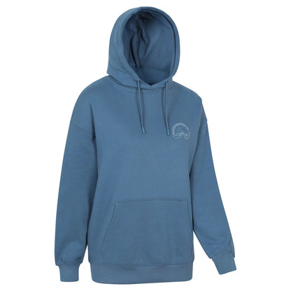 Blue - Lifestyle - Mountain Warehouse Womens-Ladies Mountain Relaxed Fit Hoodie