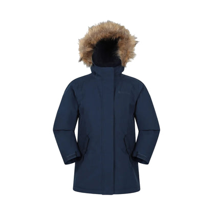 Navy - Front - Mountain Warehouse Childrens-Kids Lumi Waterproof Jacket