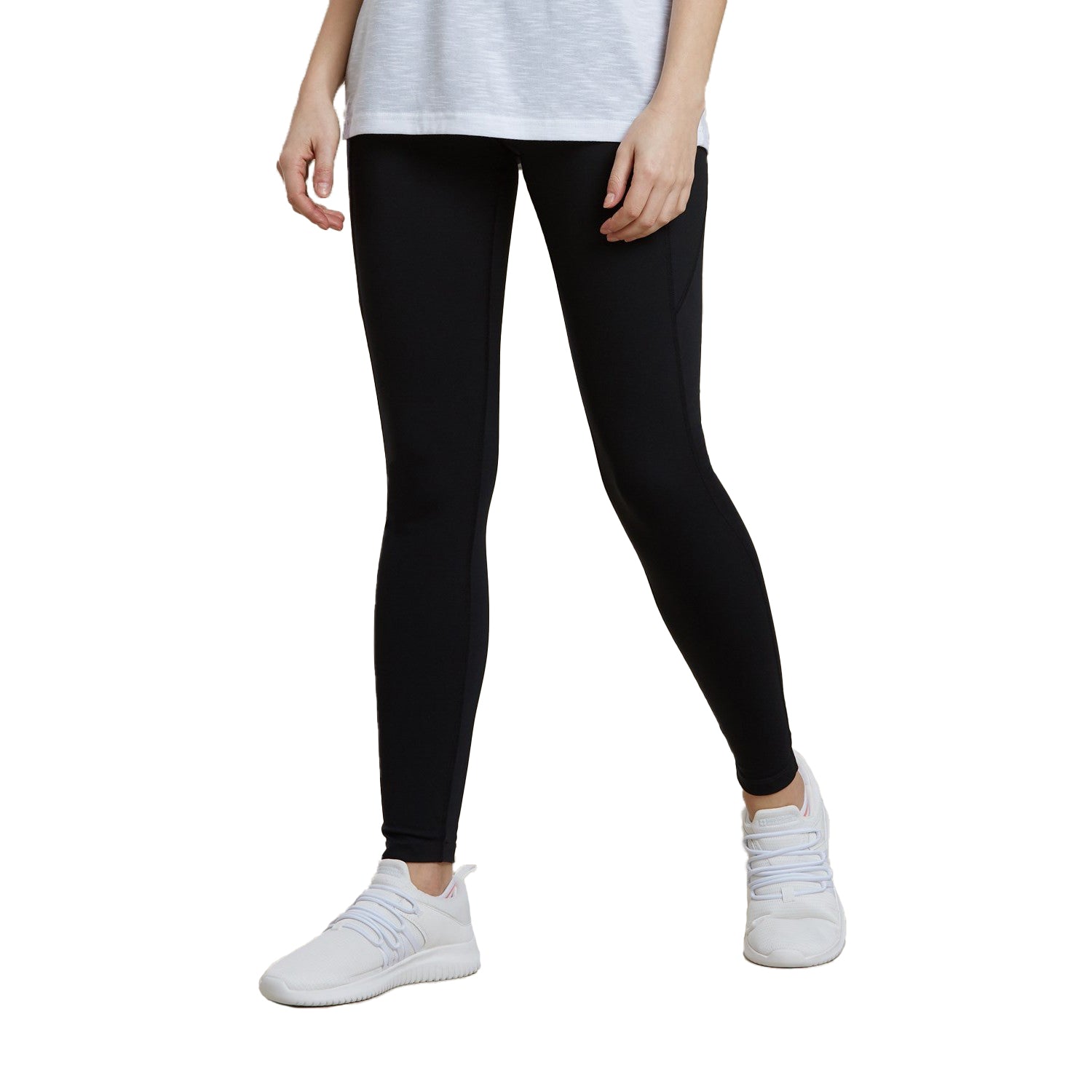 Black - Pack Shot - Mountain Warehouse Womens-Ladies Blackout High Waist Leggings