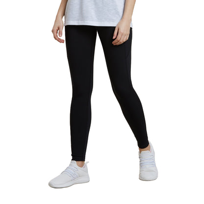 Black - Pack Shot - Mountain Warehouse Womens-Ladies Blackout High Waist Leggings
