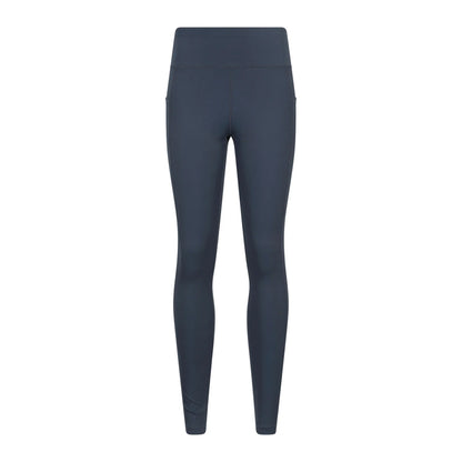 Dark Grey - Front - Mountain Warehouse Womens-Ladies Blackout High Waist Leggings