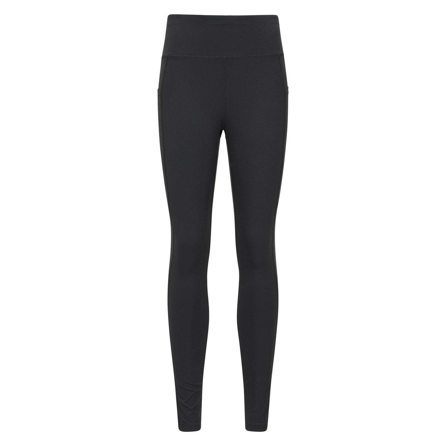 Black - Front - Mountain Warehouse Womens-Ladies Blackout High Waist Leggings