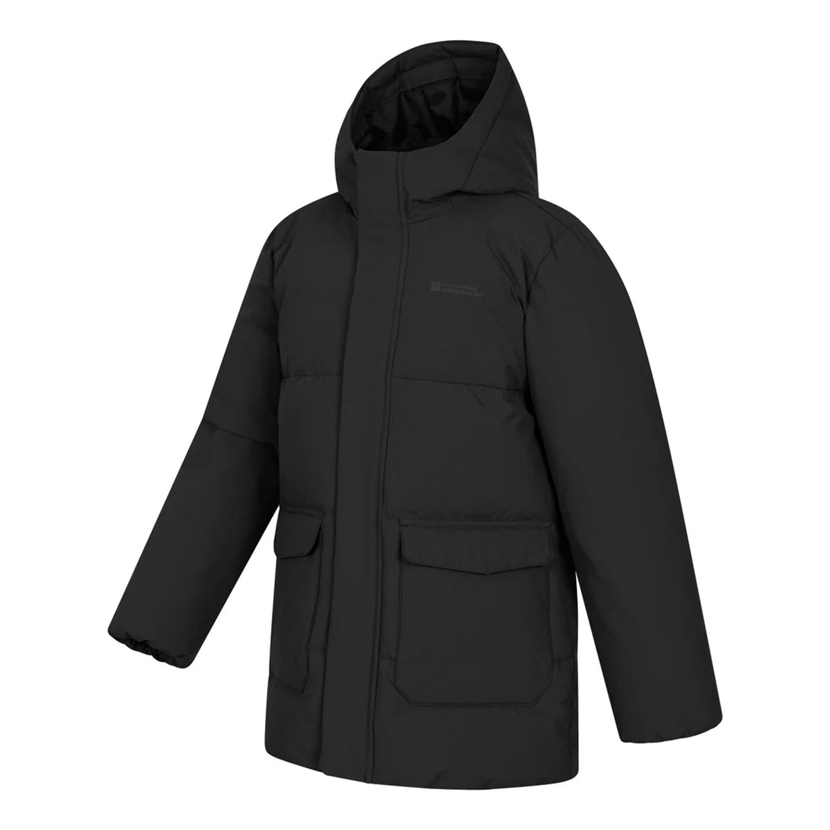 Black - Side - Mountain Warehouse Childrens-Kids Blaize Water Resistant Jacket