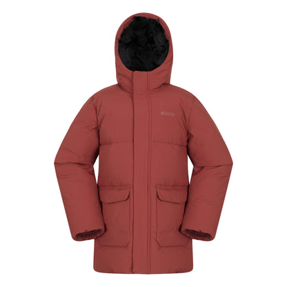 Burnt Orange - Front - Mountain Warehouse Childrens-Kids Blaize Water Resistant Jacket