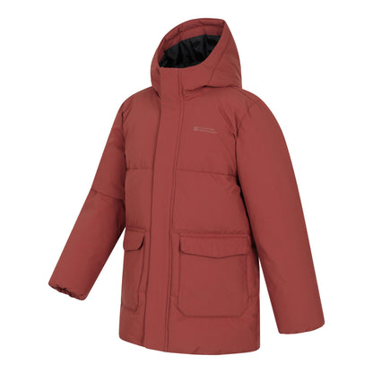 Burnt Orange - Lifestyle - Mountain Warehouse Childrens-Kids Blaize Water Resistant Jacket