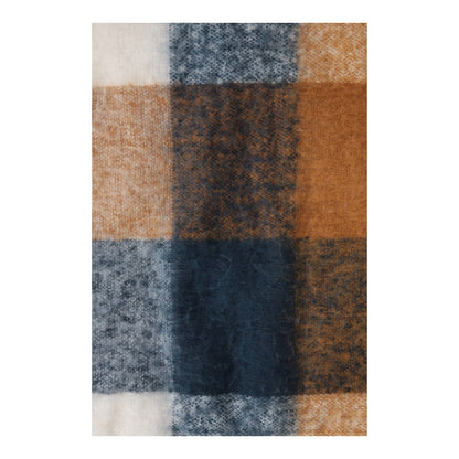 Navy - Pack Shot - Mountain Warehouse Borg Lined Checked Blanket