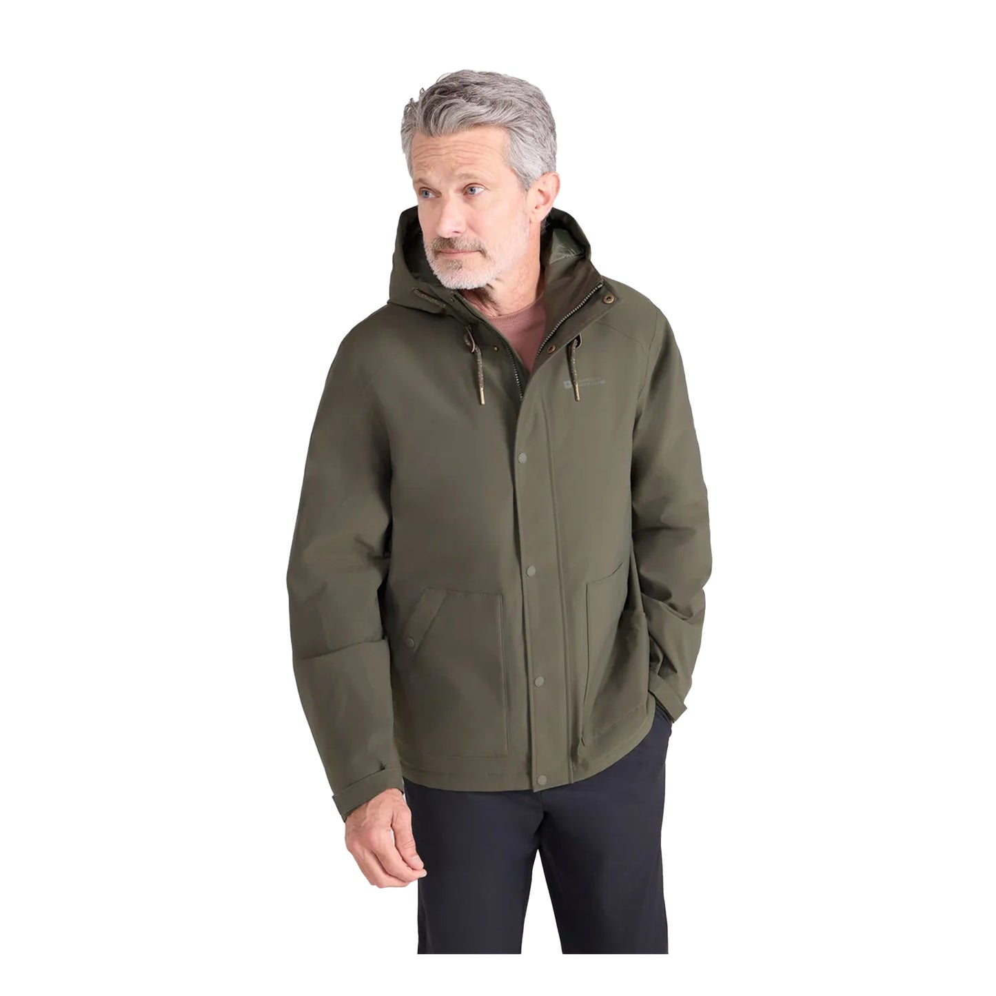 Khaki Green - Lifestyle - Mountain Warehouse Mens Oak Waterproof Jacket