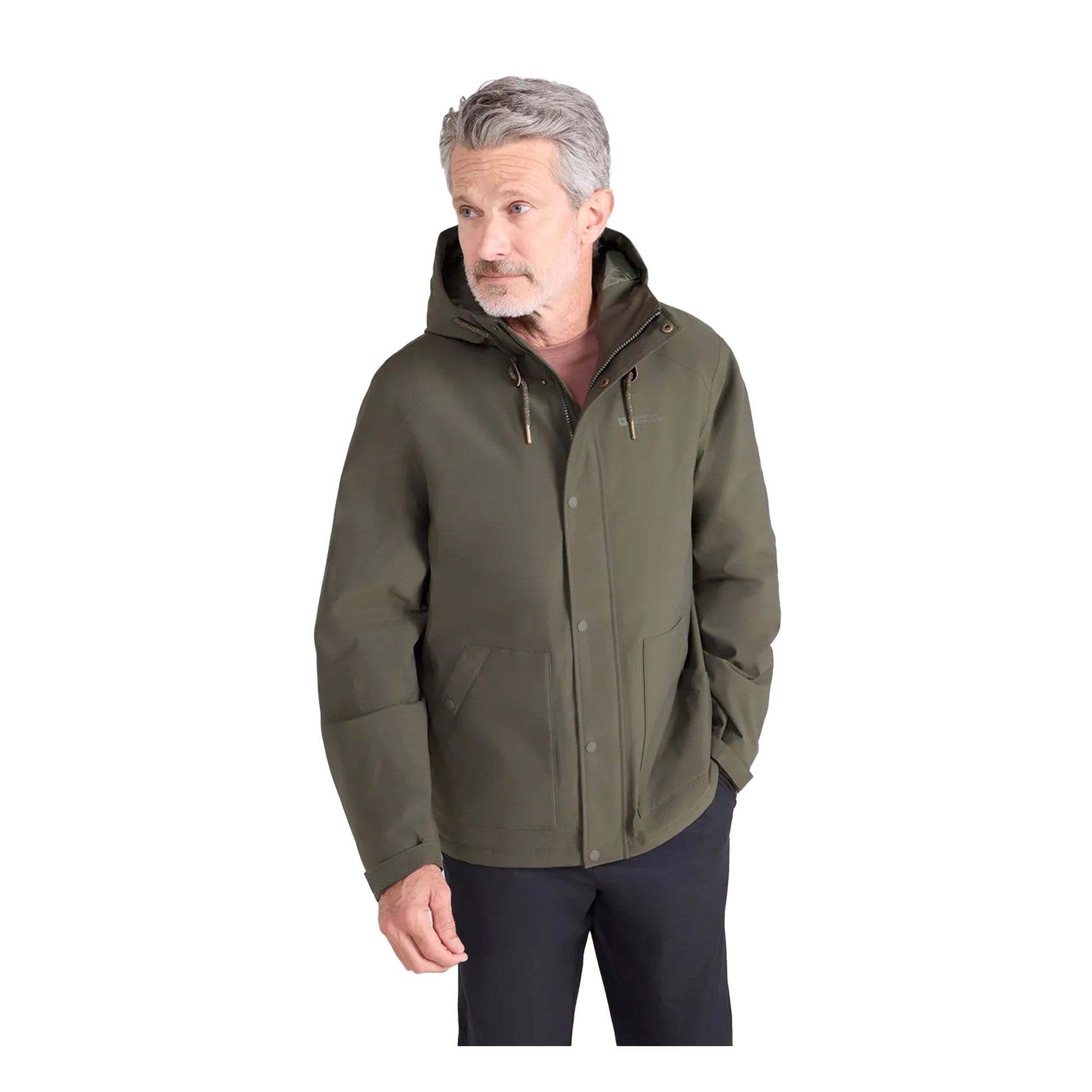 Khaki Green - Lifestyle - Mountain Warehouse Mens Oak Waterproof Jacket