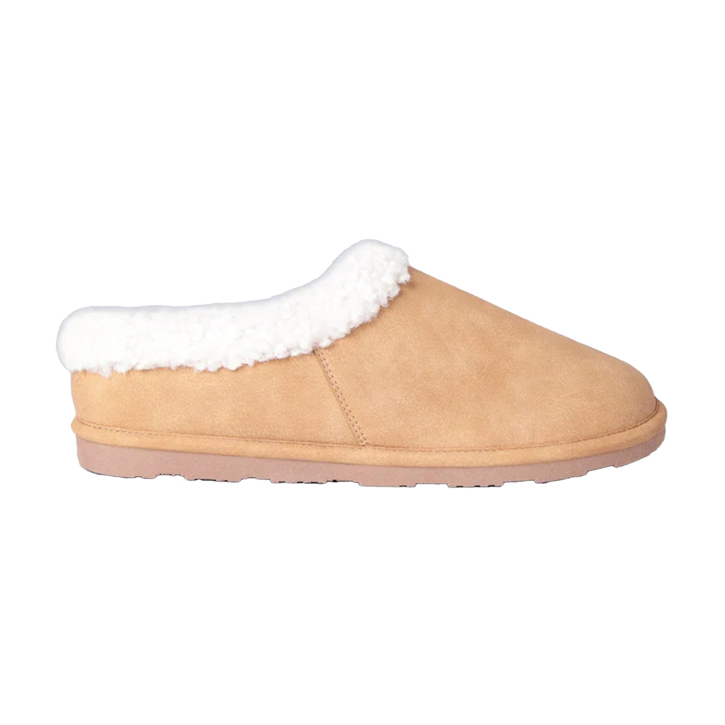 Beige - Back - Animal Unisex Adult Borg Lined Slippers