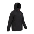 Black - Side - Mountain Warehouse Mens Bachill Three Layer Waterproof Jacket