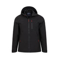 Black - Pack Shot - Mountain Warehouse Mens Bachill Three Layer Waterproof Jacket