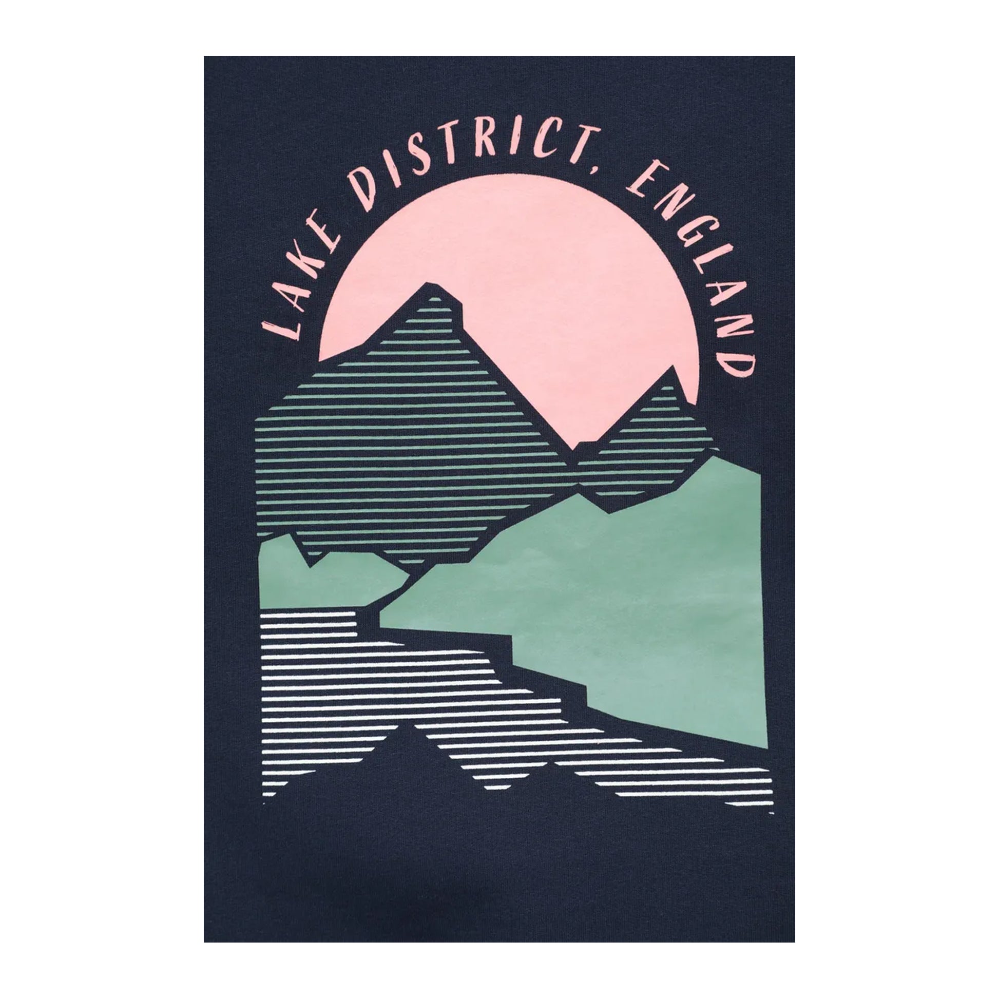Navy - Lifestyle - Mountain Warehouse Womens-Ladies Lake District Graphic Relaxed Fit Hoodie