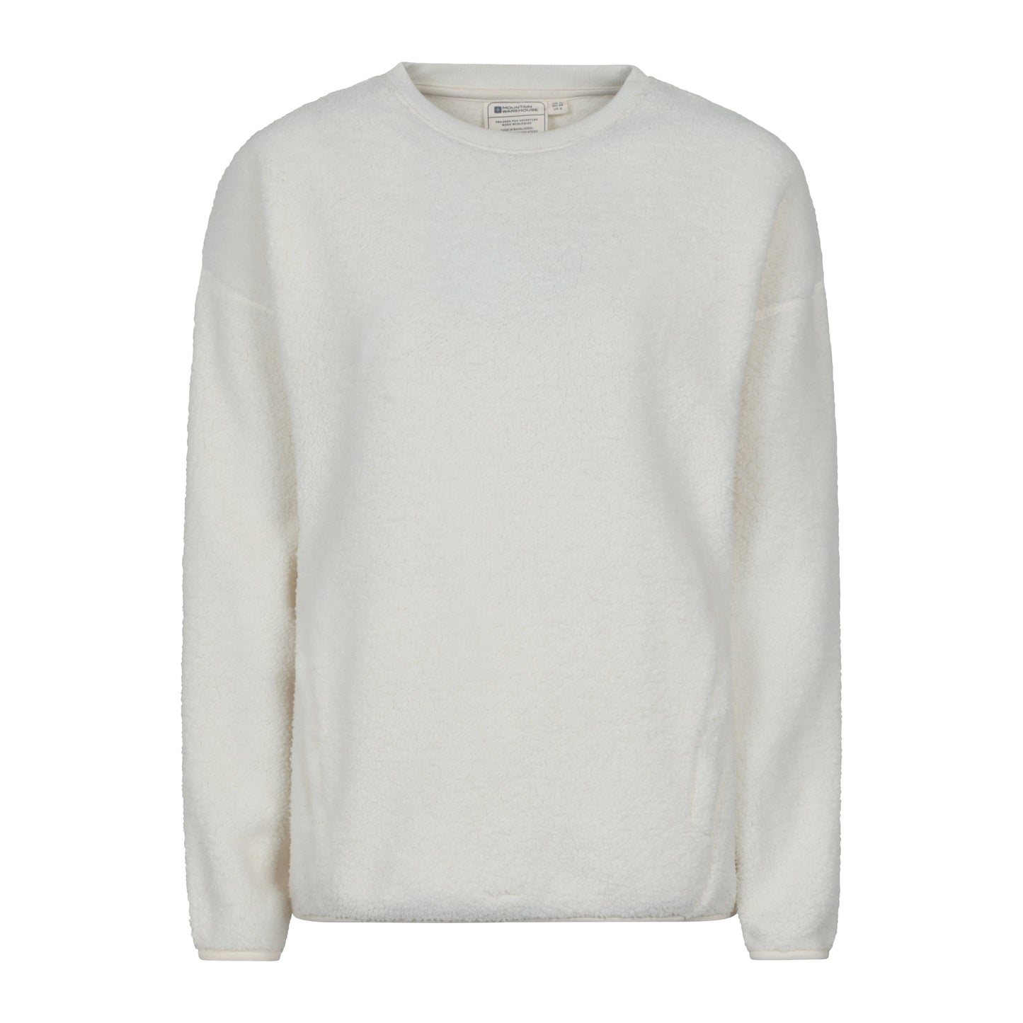 Beige - Front - Mountain Warehouse Womens-Ladies Kendal Fleece Sweater Top