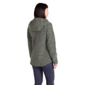 Khaki Green - Back - Mountain Warehouse Womens-Ladies Hayfield Melange Faux Fur Lined Fleece Top