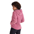 Pink - Back - Mountain Warehouse Womens-Ladies Hayfield Melange Faux Fur Lined Fleece Top