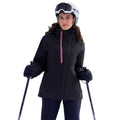 Black - Back - Mountain Warehouse Womens-Ladies Vortex 3 Layer Ski Jacket