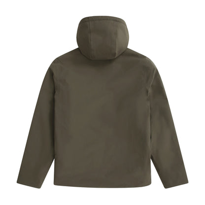 Green - Back - Animal Mens Jack Borg Lined Jacket