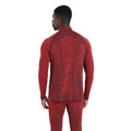 Red - Back - Mountain Warehouse Mens Slalom Seamless Base Layer Top
