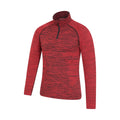 Red - Lifestyle - Mountain Warehouse Mens Slalom Seamless Base Layer Top