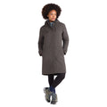 Khaki - Pack Shot - Mountain Warehouse Womens-Ladies Avery Waterproof Long Length Jacket