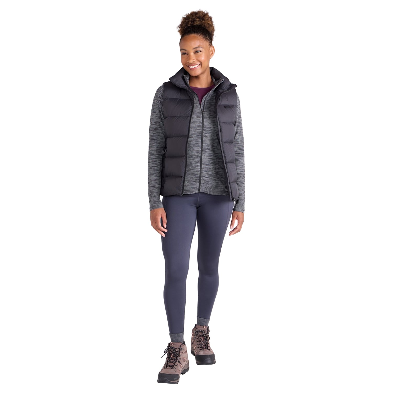 Black - Pack Shot - Mountain Warehouse Womens-Ladies Stratus Packable Gilet