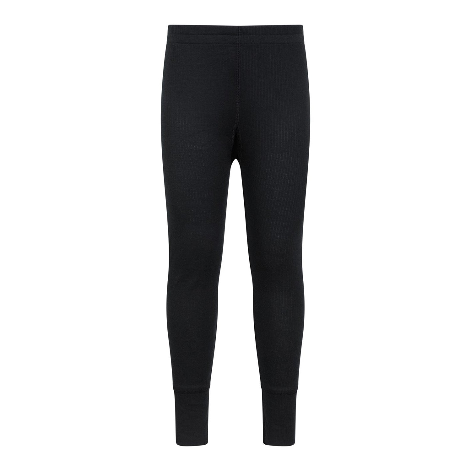 Black - Side - Mountain Warehouse Childrens-Kids Talus Base Layer Bottoms (Pack of 2)