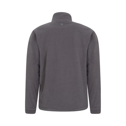 Dark Grey - Back - Mountain Warehouse Mens Bernard II Windproof Fleece Jacket