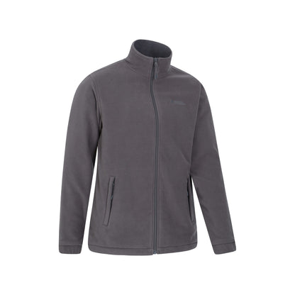 Dark Grey - Side - Mountain Warehouse Mens Bernard II Windproof Fleece Jacket