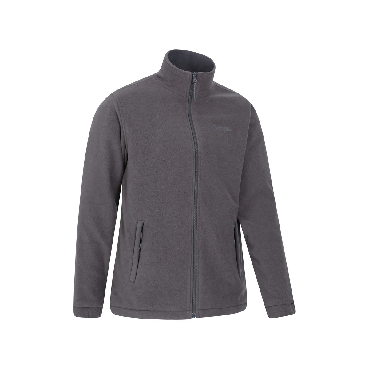 Dark Grey - Side - Mountain Warehouse Mens Bernard II Windproof Fleece Jacket