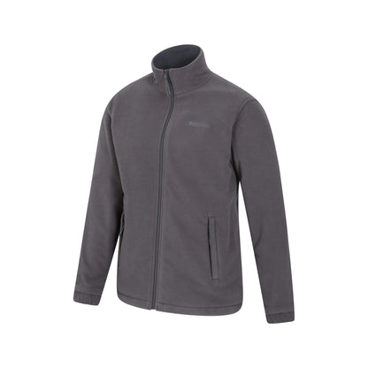 Dark Grey - Lifestyle - Mountain Warehouse Mens Bernard II Windproof Fleece Jacket