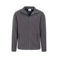 Grey - Pack Shot - Mountain Warehouse Mens Bernard II Windproof Fleece Jacket