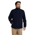 Navy - Pack Shot - Mountain Warehouse Mens Bernard II Windproof Fleece Jacket