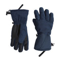 Blue - Side - Animal Mens Glacier Herringbone Ski Gloves