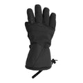 Black - Front - Animal Mens Glacier Herringbone Ski Gloves