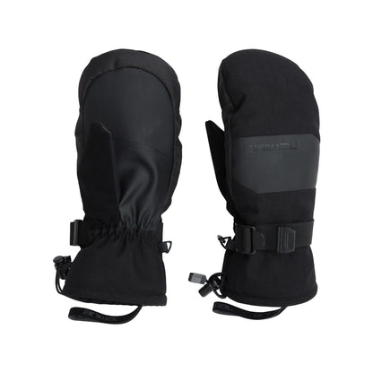 Black - Side - Animal Womens-Ladies Apres Ski Mittens