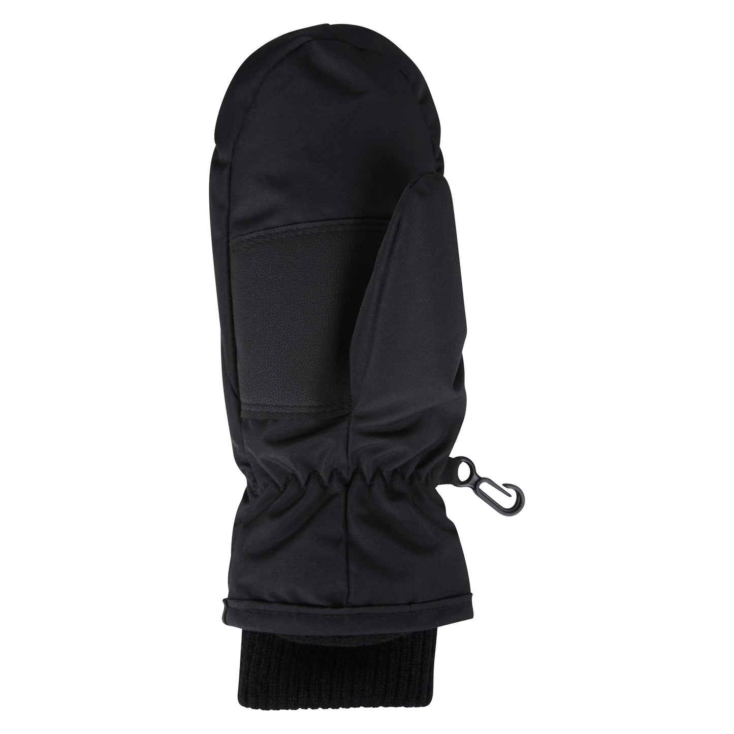 Black - Back - Mountain Warehouse Childrens-Kids Faux Fur Lined Isotherm Ski Mittens