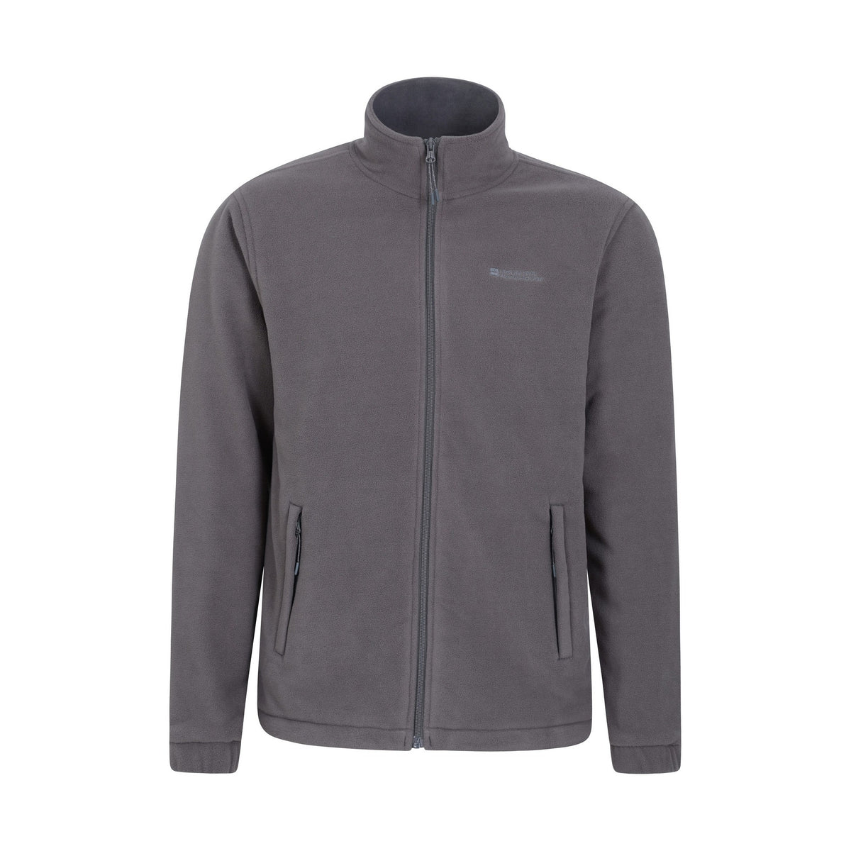 Grey - Front - Mountain Warehouse Mens Bernard II Windproof Fleece Jacket