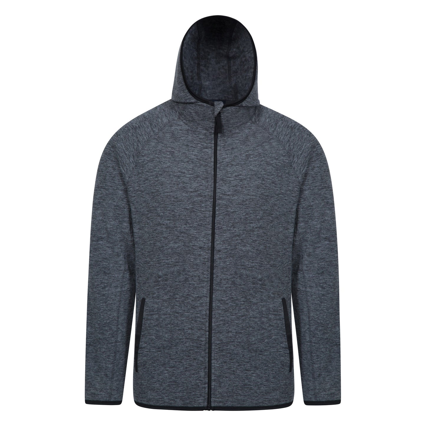 Black - Front - Mountain Warehouse Mens Snowdon II Full Zip Hoodie