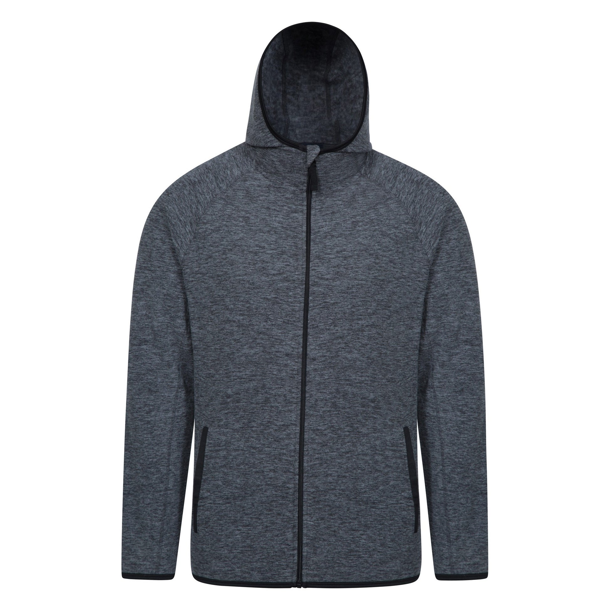 Black - Front - Mountain Warehouse Mens Snowdon II Full Zip Hoodie