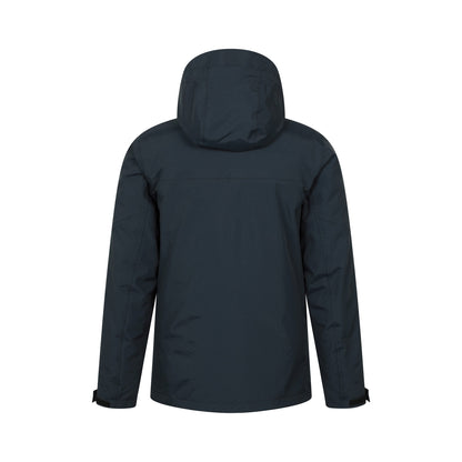 Navy - Back - Mountain Warehouse Mens Correspondent II 3 in 1 Down Jacket