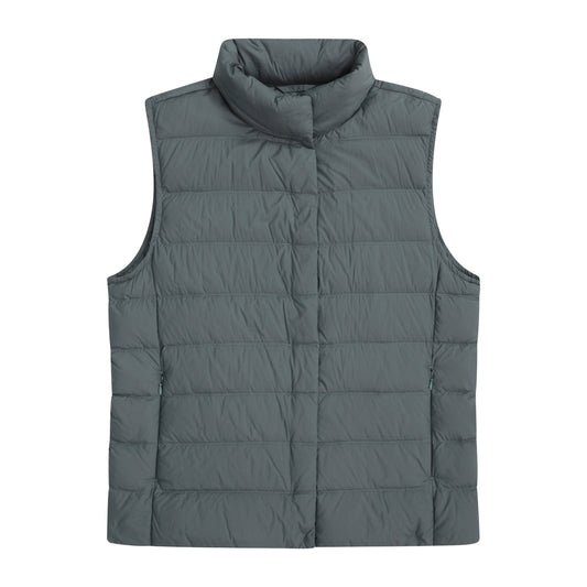 Dark Khaki - Front - Animal Womens-Ladies Down Lightweight Gilet