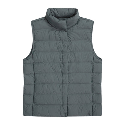 Dark Khaki - Front - Animal Womens-Ladies Down Lightweight Gilet