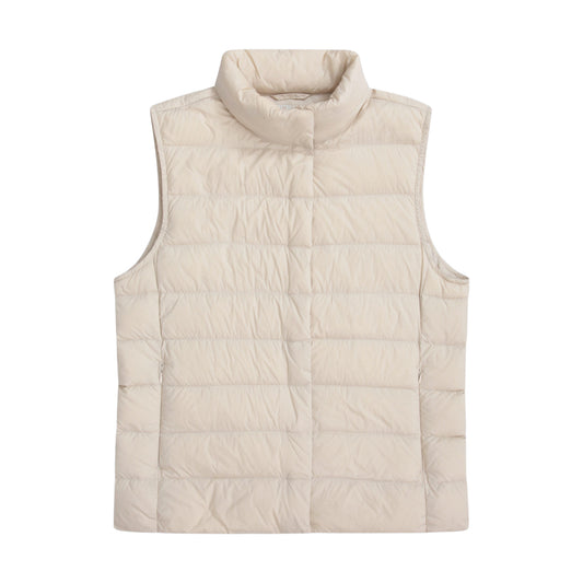 Beige - Front - Animal Womens-Ladies Down Lightweight Gilet