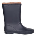 Navy - Side - Mountain Warehouse Childrens-Kids Snow Lined Wellington Boots