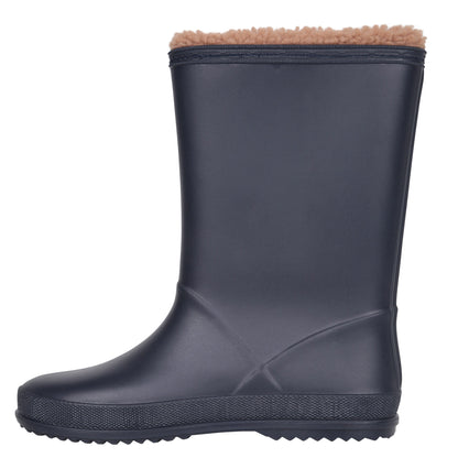 Navy - Lifestyle - Mountain Warehouse Childrens-Kids Snow Lined Wellington Boots