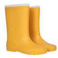 Mustard - Front - Mountain Warehouse Childrens-Kids Snow Lined Wellington Boots